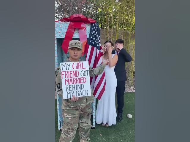 Girlfriend got married while her military boyfriend was away!😳 #Shorts