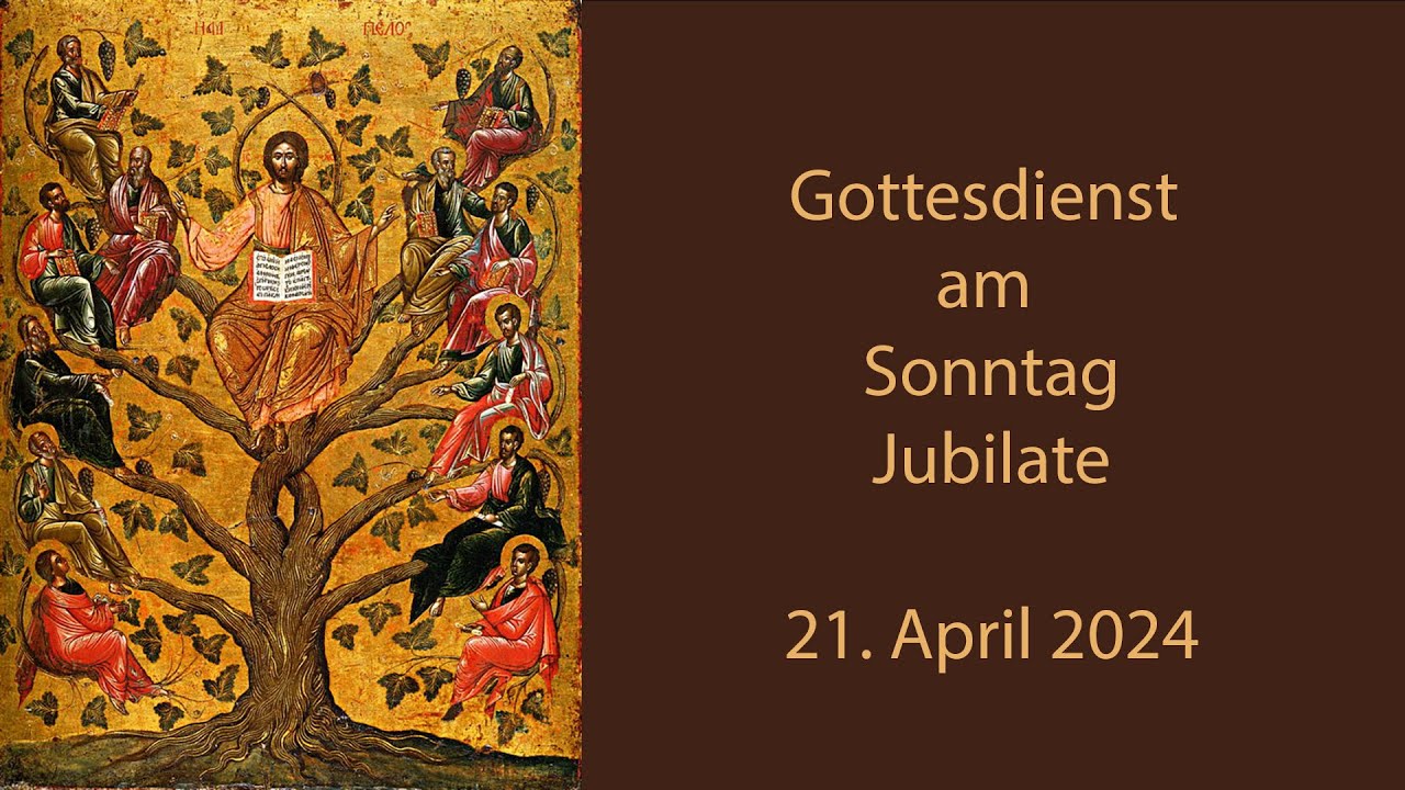 Gottesdienst am Sonntag Jubilate 2024 - YouTube