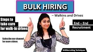 Bulk Hiring Solutions – Walkins and Recruitment Drives II HR Recruiting Tips screenshot 3