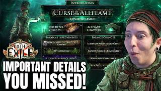 Path of Exile - Important Details You Missed! | Curse Of Allflame 3.29