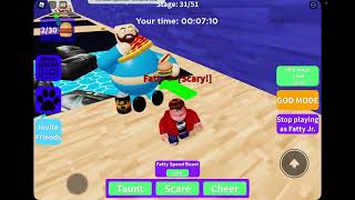 Playing super fat guy only in Roblox!