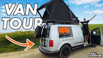 EPIC VAN TOUR! Our ultimate micro camper dream build | Adventure Bus 3.0 | VW Caddy Maxi conversion