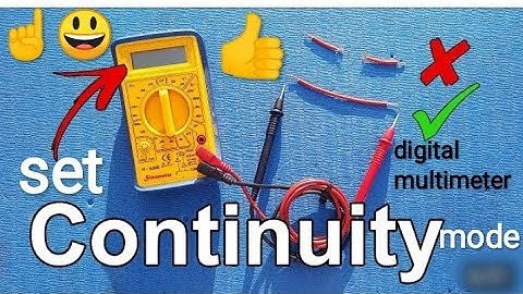 digital multimeter continuity mode how to set  beep sound🔊