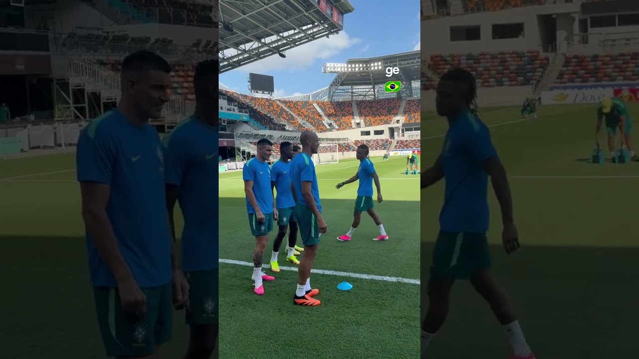 GALERA DEMOROU A ACOMPANHAR O FABINHO NO TREINO | Copa do Mundo 2026 | #shorts | ge.globo