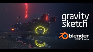 Cyber Rider - breakdown - VR Modeling with Gravity Sketch & Oculus Quest, rendered in Blender