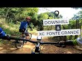 Xc tentando acompanhar  downhill na fonte grande mtb mountainbike mtbbrasil downhill