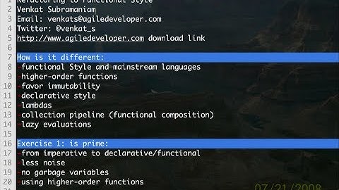 Refactoring to Functional Style - Venkat Subramaniam