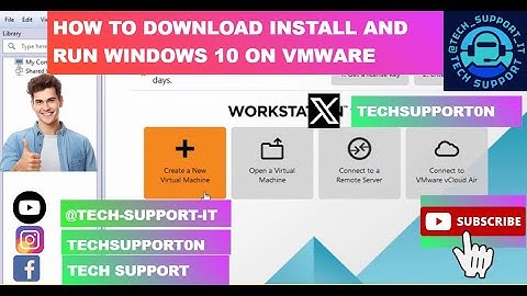 How to download install and run Windows 10 on VMWare 2024