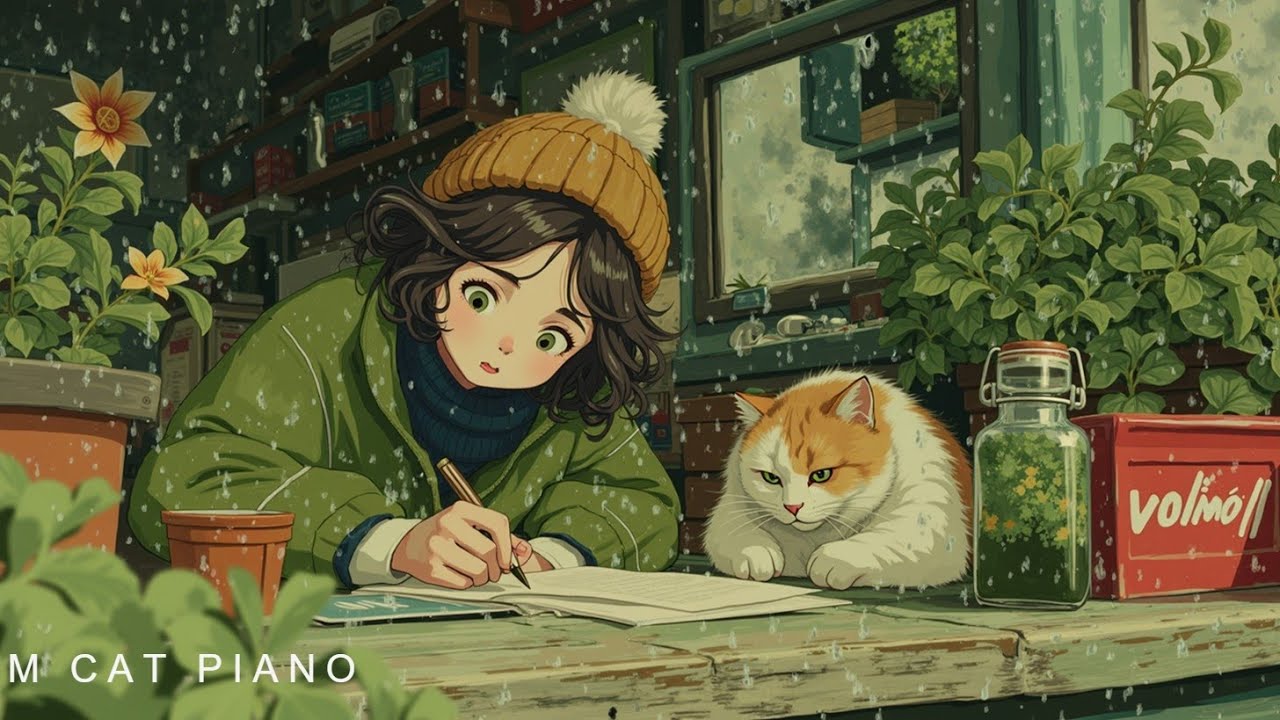 Музыка для Кошек | Спокойное Пианино для Питомцев & Учебы | Уютная Атмосфера Дождя