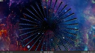 Sci-fi Combat spaceship & X-Wing, Laser shot 3D sound curve in virtual galaxy space wormhole!