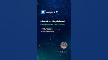 Classlist(HTML/CSS/JS)