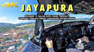 JAYAPURA RUNWAY 12 // COCKPIT VIEW BOEING 737900