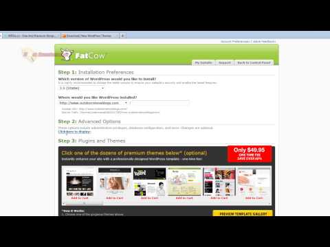 FatCow -How to Setup Wordpress & install Themes!