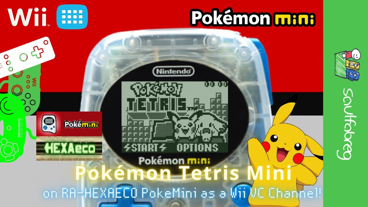 Pokémon Tetris Mini (Pokémon Mini) on RA-SS PokeMini as a Wii VC Channel |  saulfabreg Wii VC - YouTube