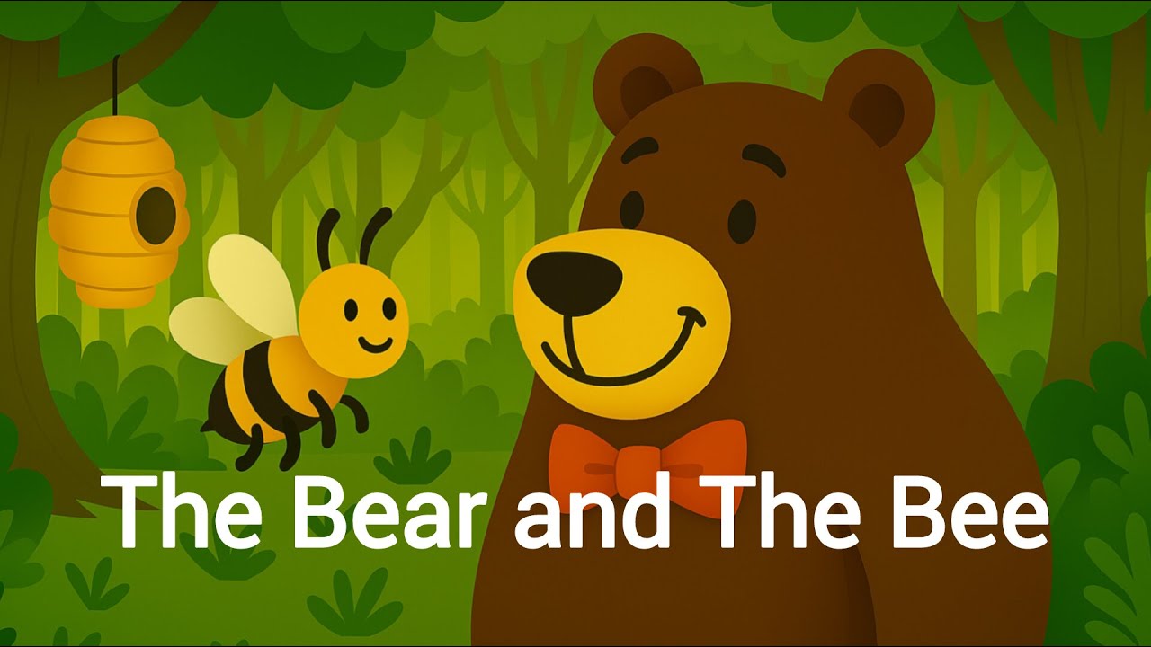 The Bear and the Bee |  Story in English | Moral Story  | Short Story | Story for Kids