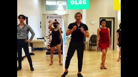 Body action technique for Rumba and Cha Cha walks by Oleg Astakhov - ballroom dance lessons in LA