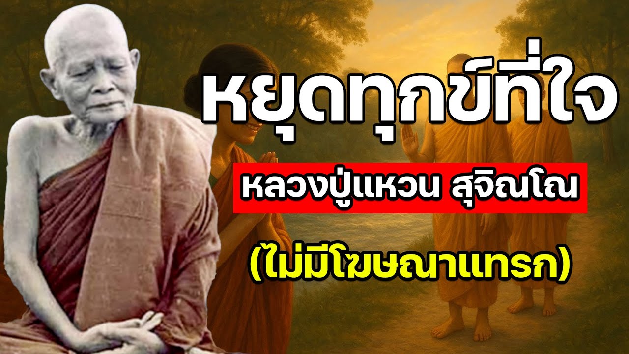 หยุดทุกข์ที่ใจ โดย หลวงปู่แหวน สุจิณโณ (ไม่มีโฆษณาแทรก) (เสียงจริงอ่านเองไม่ใช้เอไอ)