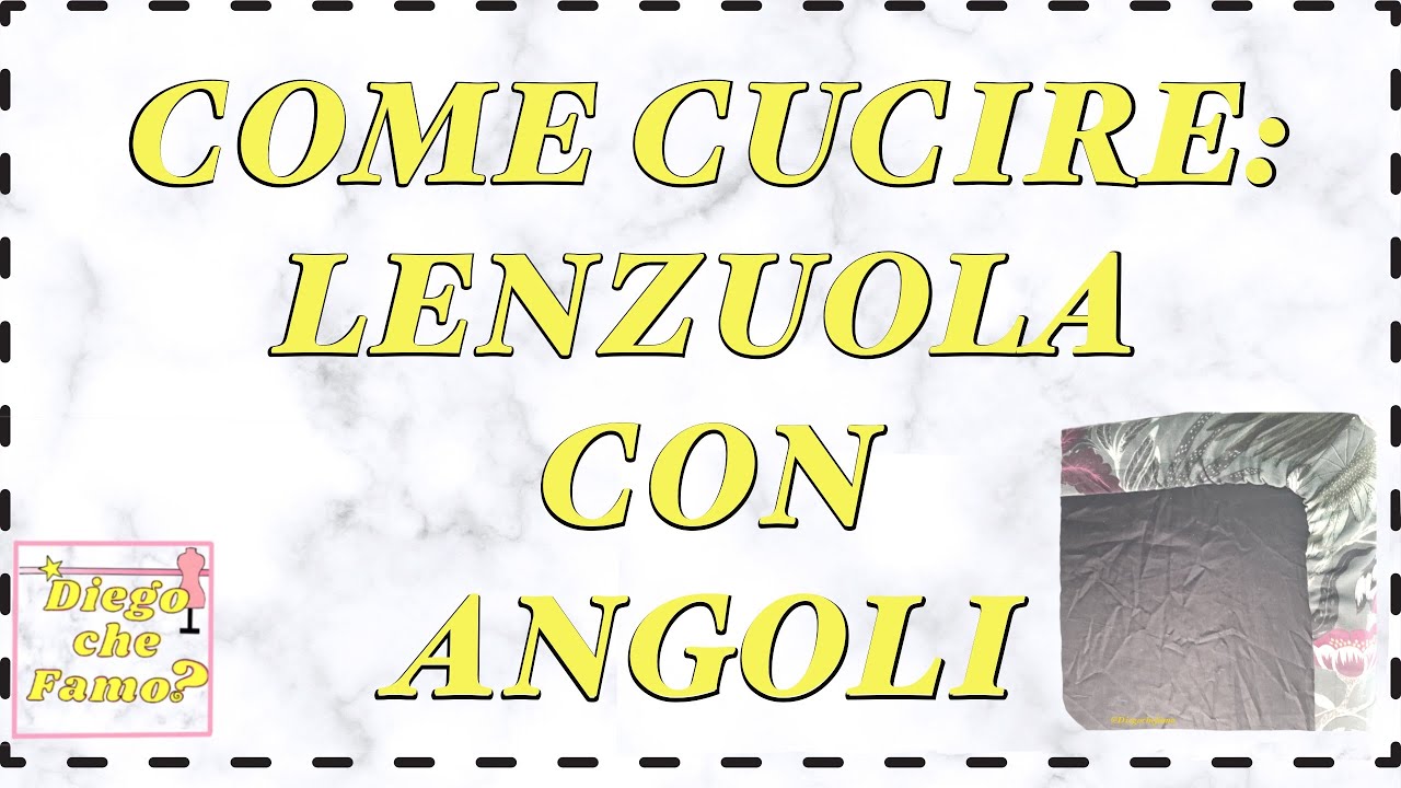 Come cucire un lenzuolo con angoli tutorial cucito 