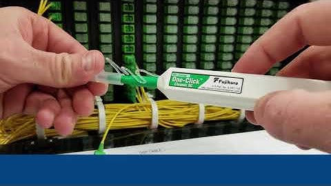 How to use a One-Click® Cleaner, SC, ST, FC