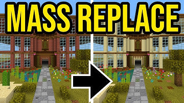 How To MASS REPLACE Blocks in Minecraft Bedrock!
