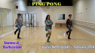 Ping Pong - Line Dance (Dance & Teach) | Dustin Betts | Regina Cheung