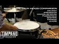 Ultimate remo snare drum heads comparison  timpano percussion