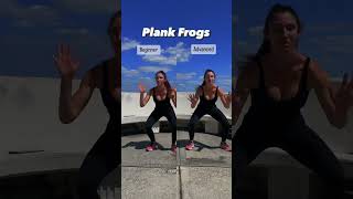 Plank Frogs: Beginner VS advanced variations to try in your next workout! 💪🏼 #hiitworkout