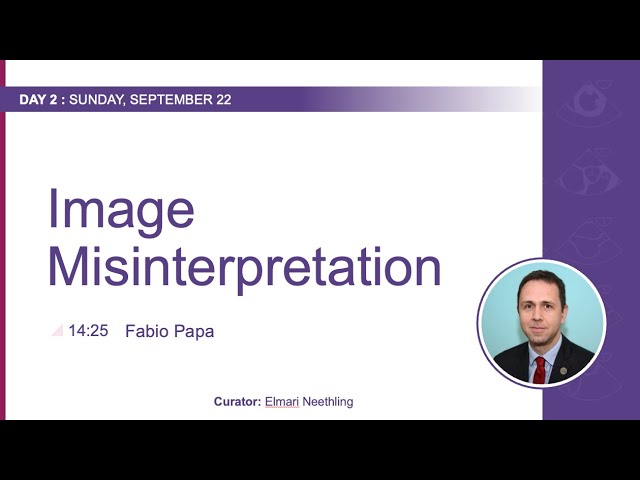 Thumbnail for TPES 2024: Dr  Fabio Papa "Image misinterpretation"