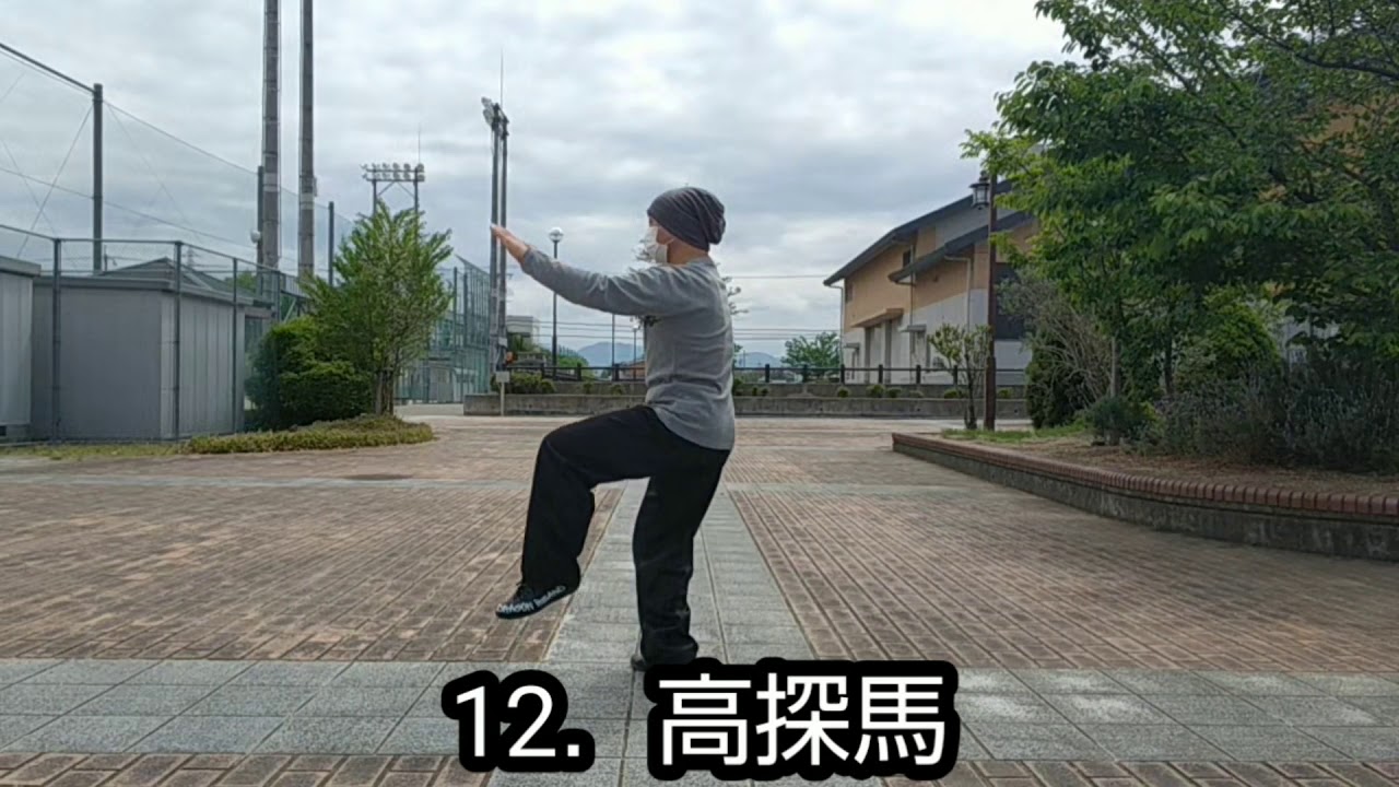 楊名時太極拳24式(背面) - YouTube