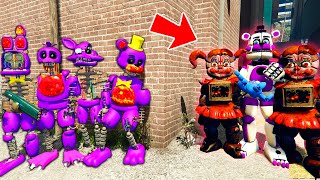 CAN IGNIGHT ANIMATRONICS SAVE PHANTOM FREDDY FROM BABY GTA 5 FNAF MODS