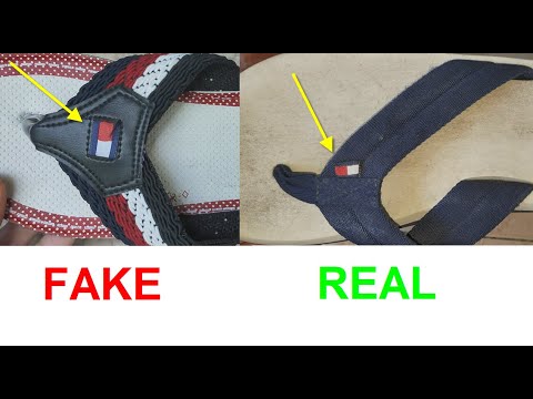 Tommy Hilfiger flip flops real vs fake 