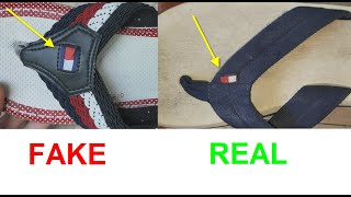 fake tommy hilfiger vs real shoes