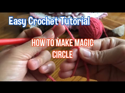 HOW TO MAKE MAGIC CIRCLE CROCHET TUTORIAL - LEFT HAND CROCHET TUTORIAL