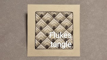 Zentangle patterns No 9- Flukes tangle