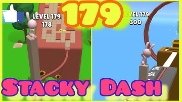 Gameplay top mobile games Relaxing n satisfying game iOS/ANDROID Stacky Dash #gameplay Level 179