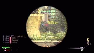 MW3 - 13 Man Sniping Feed - 11 HEADSHOTS + COLLATERALS - 13 KILLS IN 15 SECONDS! - QUAD / Multi-Kill