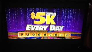 5K Everyday Wheel Of Fortune August 17 2015 8/17/15