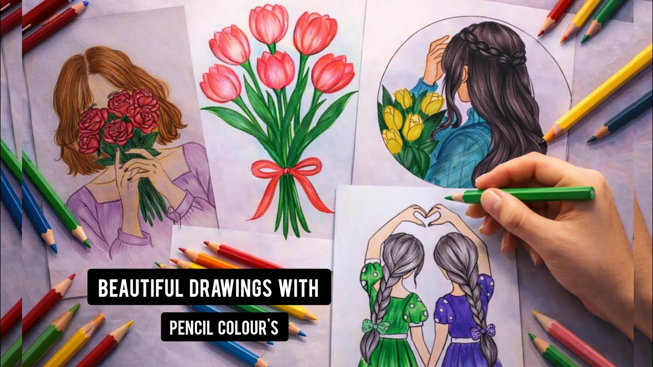 3 Beautiful and Easy Drawings | Easy Art Tutorial for beginners 