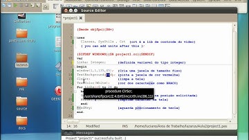 Programa Controlede Video freepascal no linux