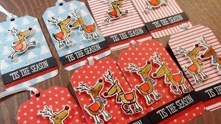 Sunny Designs Espresso 72 in. TV Console 12 Days of Christmas Tags | Day 10 of 12 | Clearly Besotted Let's Prance