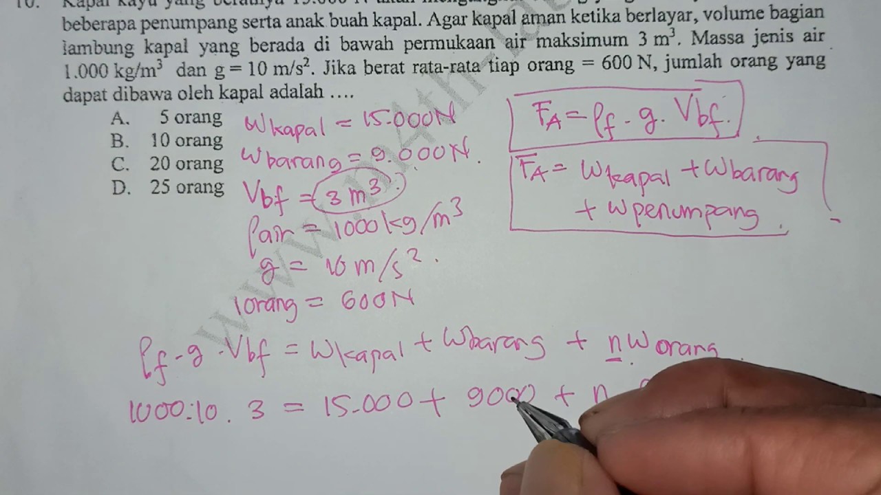 Pembahasan Soal UNBK IPA Fisika SMP 2019 no 1- 10