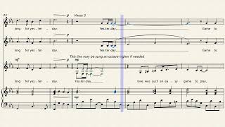 Yesterday - Beatles - SSA choir and piano