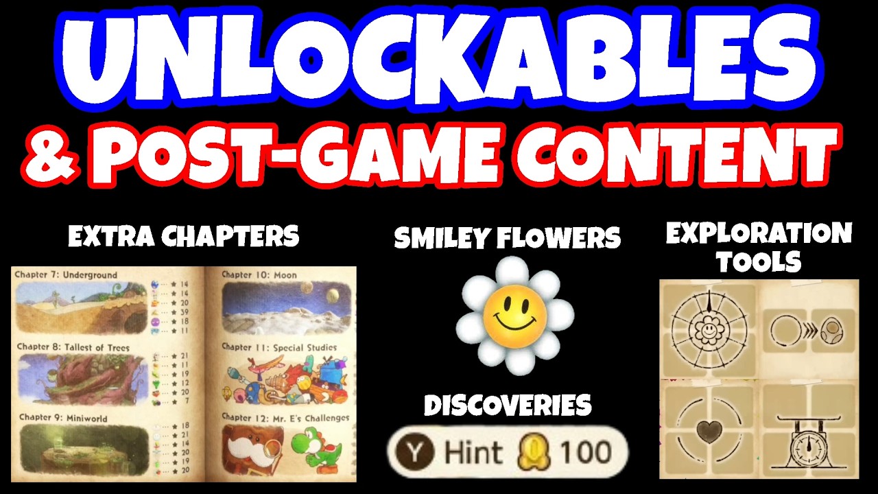 Yoshi and the Mysterious Book: Unlockables & Post-Game Content