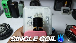 Coiling & wicking Single coil RDTA Nitrous 24MM
