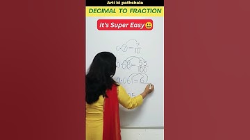 🤔How to change decimals into fraction / Decimal trick #shorts #trending #shortsfeed #artikipathshala