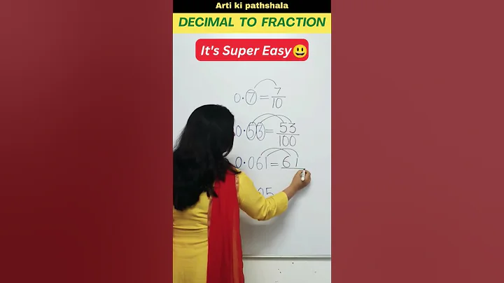 🤔How to change decimals into fraction / Decimal trick #shorts #trending #shortsfeed #artikipathshala