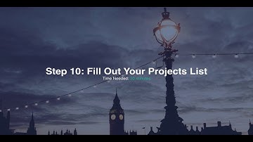 Step 10: Creating a Getting Things Done System: Filling out your projects list
