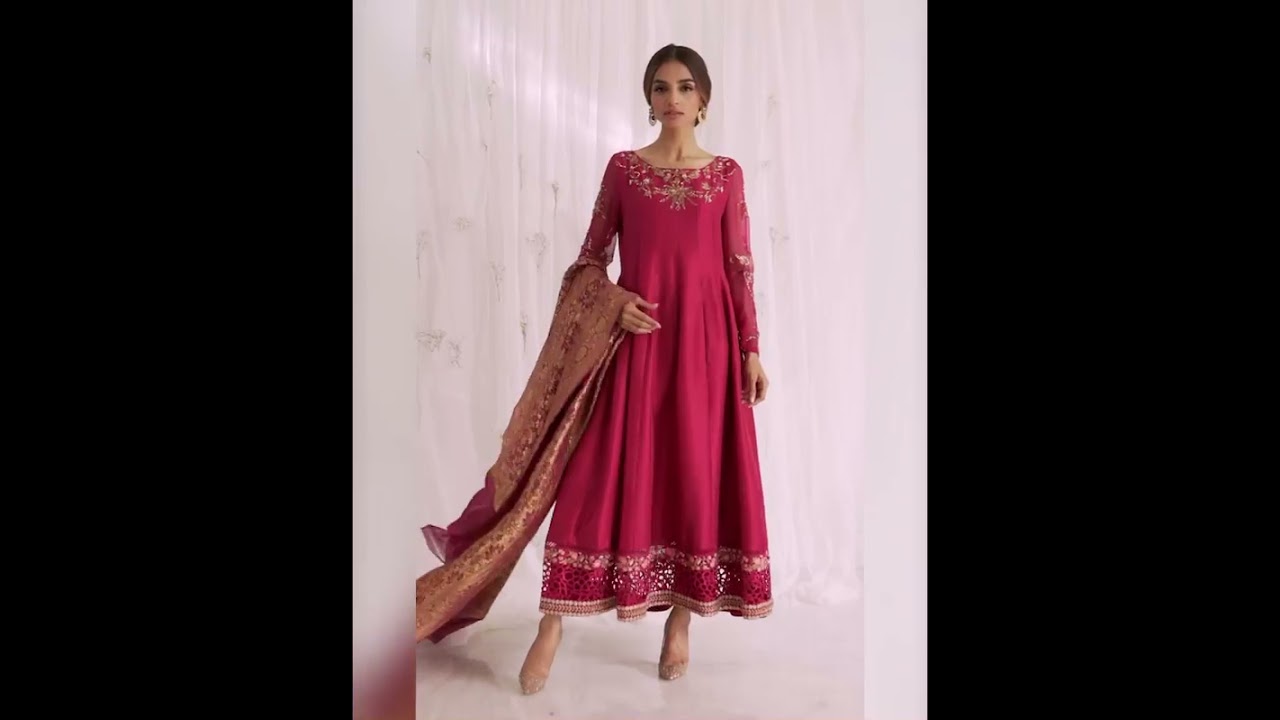 Mina Hassan Top Pakistani Designer Dress | Long gown | Latest Collection By Zohaib Hassan 2021