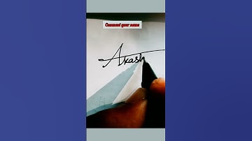 Beautiful Name Signature Akash।।A Leter Signature।।#shorts।।#trending।।#viral