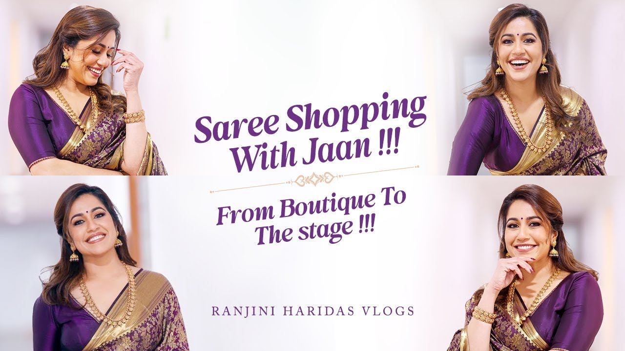 Saree Shopping at Milan Design for Mazhavil Music Awards | ft. JaanMoni Das